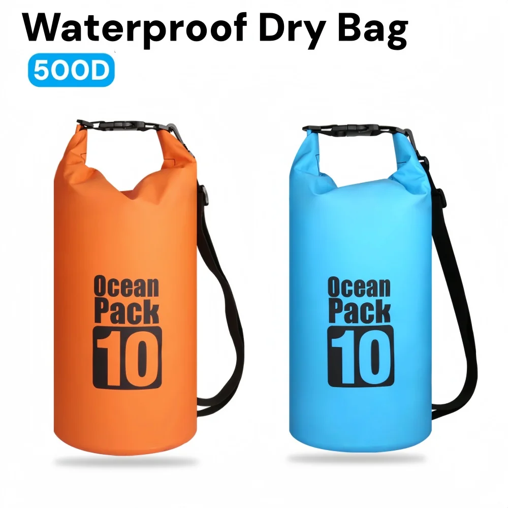 Dry Bag Roll Top - حقيبة جافة مقاومة للماء 500D، حقيبة