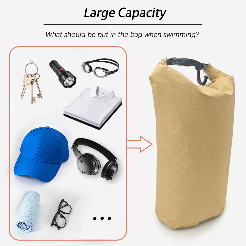 حقيبة جافة خفيفة الوزن ومقاومة - مراجعة Dry Bag Roll Top وسعره