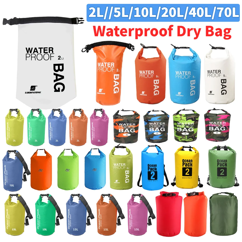 2L/5L/10L/20L/40L بولي كلوريد  - مراجعة Dry Bag Roll Top وسعره
