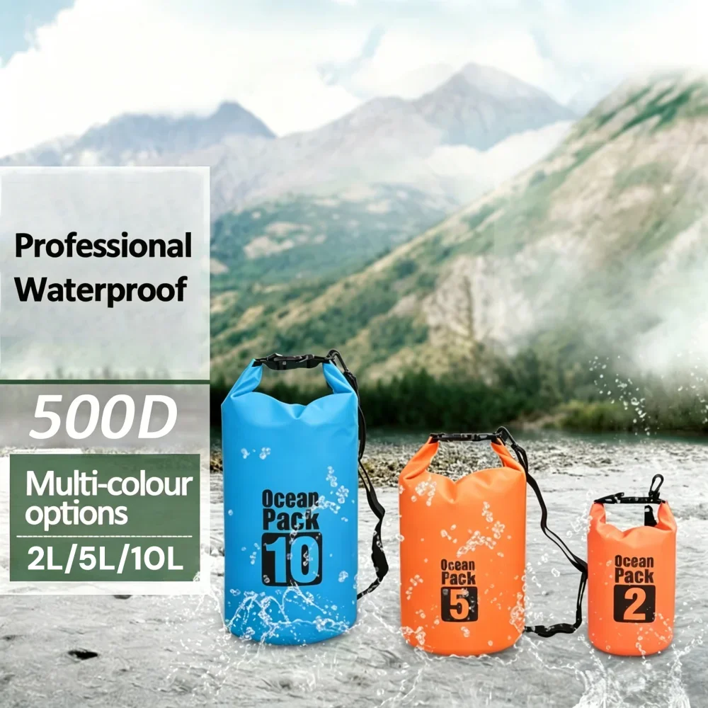 حقيبة جافة مقاومة للماء 500D،  - مراجعة Dry Bag Roll Top وسعره