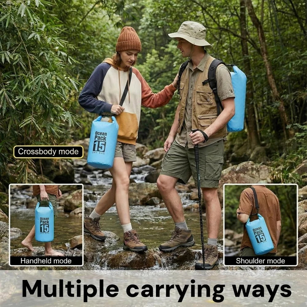 حقيبة جافة مقاومة للماء 500D،  - مراجعة Dry Bag Roll Top وسعره